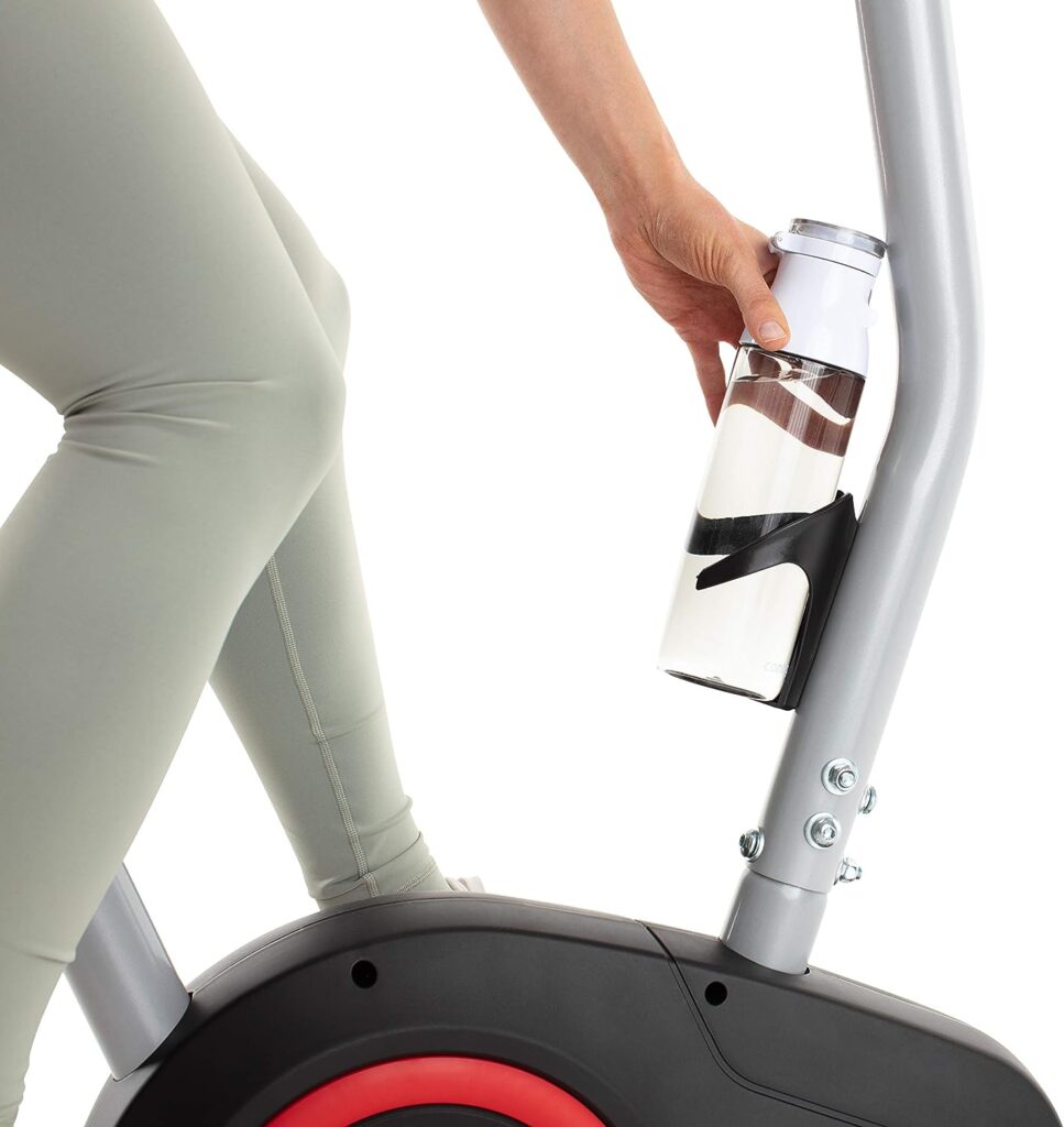 CADENCE Unisex STARTFIT B Upright Exercise Bike - Black and Red