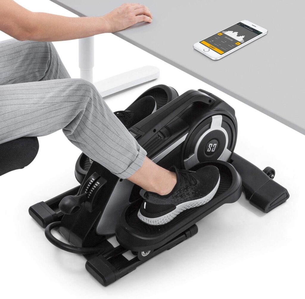 Capital Sports Leg Trainer, Mini Exercise Bike, Leg Trainer, Fitness Equipment for Home, Exercise Bike for Seniors  Athletes, 8 Levels, Bluetooth  App Control, Sports Equipment for Home, Fitness Bikes