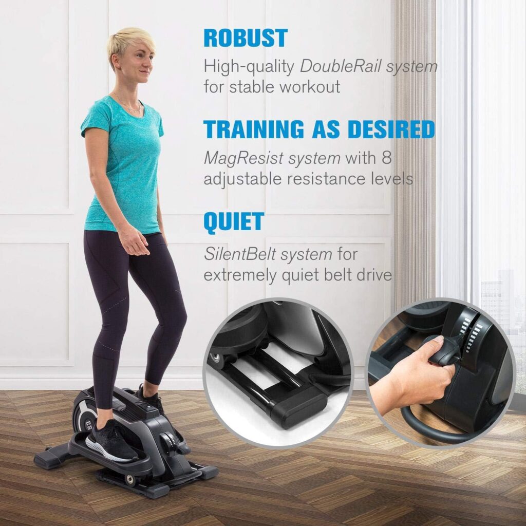 Capital Sports Leg Trainer, Mini Exercise Bike, Leg Trainer, Fitness Equipment for Home, Exercise Bike for Seniors  Athletes, 8 Levels, Bluetooth  App Control, Sports Equipment for Home, Fitness Bikes