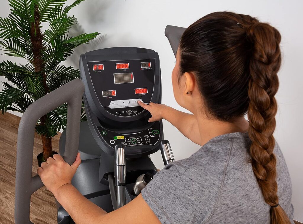 EKA Cross Trainer® Elliptical Trainer Bike (2023 Model) - Grey - Professional Design, Full Exercise - Strong and Durable Materials - Control Panel