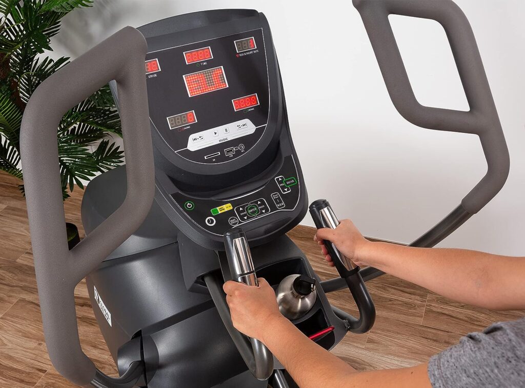 EKA Cross Trainer® Elliptical Trainer Bike (2023 Model) - Grey - Professional Design, Full Exercise - Strong and Durable Materials - Control Panel