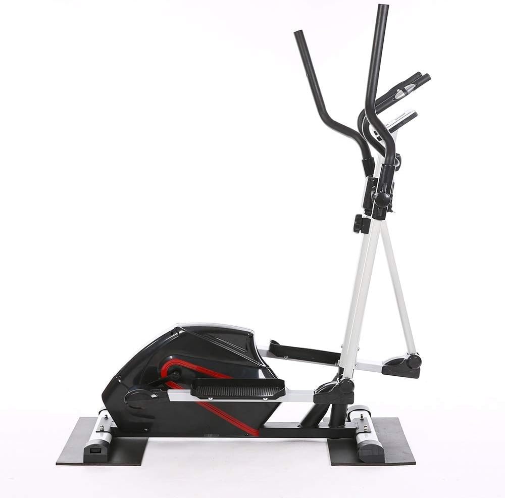 Elliptical Trainer Elliptical Trainer Cross Trainer Exercise Bike Cardio Fitness Home Fitness Equipment for Home Office Gym (Color: Black, Size: 160.5 x 53 x 108 cm) Indoor or Outdoor