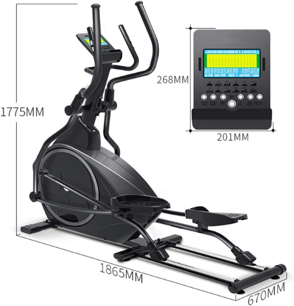 Elliptical Trainer with Magnetic Control, Cross Trainer, Stepper, Space Walker, Indoor Exercise Bike, Home Equipment, Large Step Sports, Exercise Bike, Mute