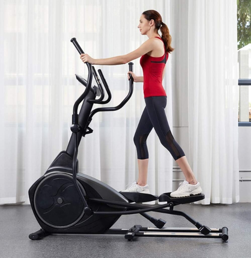 Elliptical Trainer with Magnetic Control, Cross Trainer, Stepper, Space Walker, Indoor Exercise Bike, Home Equipment, Large Step Sports, Exercise Bike, Mute