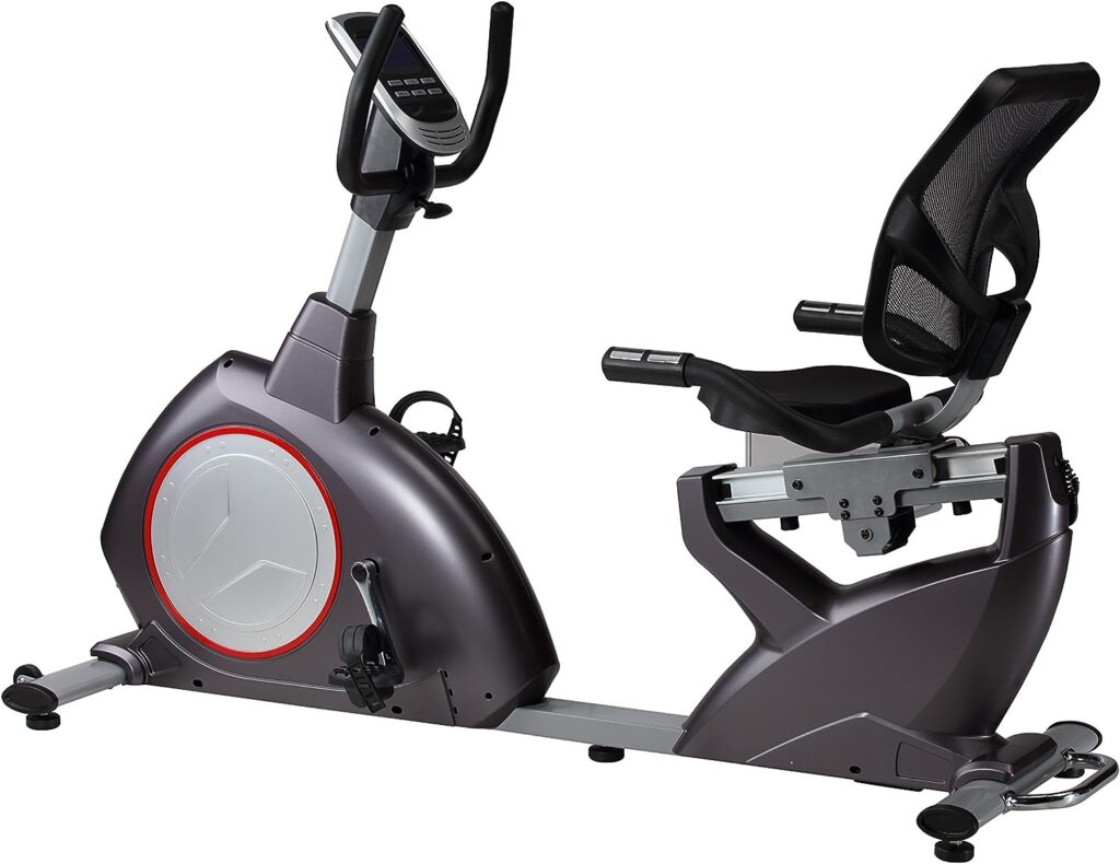 Ergometer Seat Recliner Exercise Bike Magnetic Resistance Approx. 15 kg Flywheel Mass 24 Programmes Bluetooth Maximum Load 150 kg