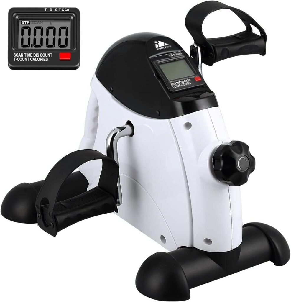 EVOLAND Mini Fitnessrad für zu Hause Arm- und Beintrainer Fitnesstrainer Sportgerät Heimtrainer