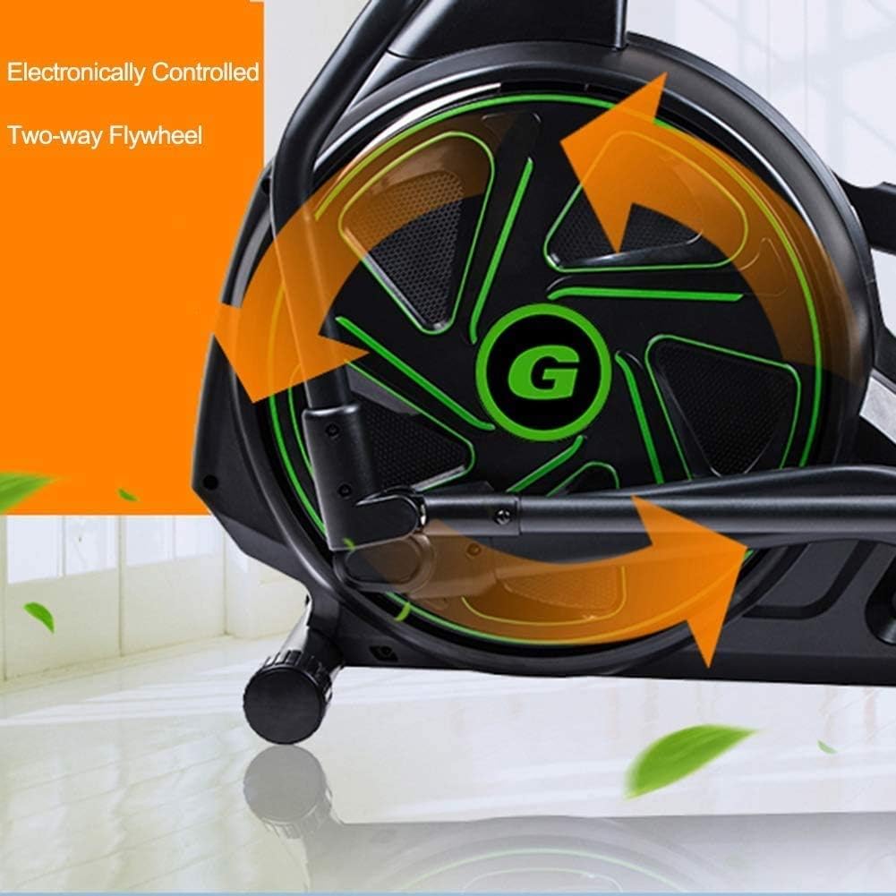 Home Elliptical Bike Cross Trainer Magnetic Cardio Training Console Display with Heart Rate Monitor TDD
