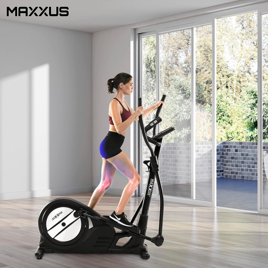 Maxxus Cross Trainer CX 3.0 - Quiet Elliptical Trainer, Space Saving, App Control, 26 kg Flywheel, Ideal for Home Use