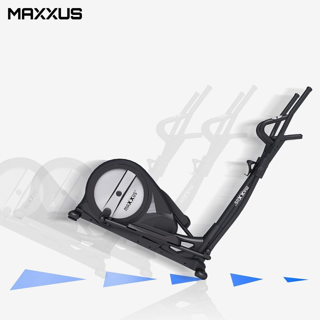 Maxxus Cross Trainer CX 3.0 - Quiet Elliptical Trainer, Space Saving, App Control, 26 kg Flywheel, Ideal for Home Use