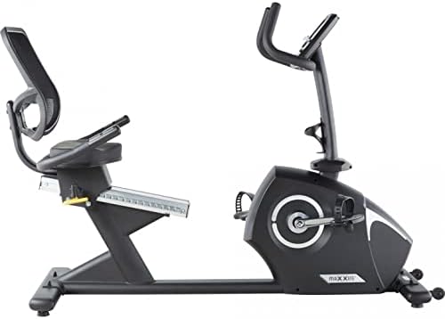 MAXXUS Liegeergometer 4.2R - Verstellbar, Magnetbremse, 16 Widerstandsstufen, 160 kg, 12 Programme, 9kg Schwungmasse, LCD, Pulssensoren, Tablethalterung - Sitzergometer, Liegeheimtrainer, Fitness Bike