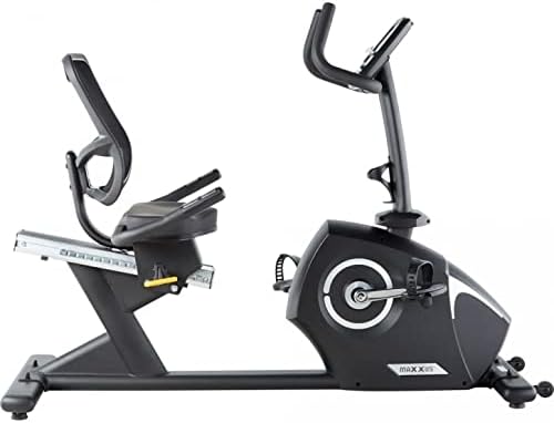 MAXXUS Liegeergometer 4.2R - Verstellbar, Magnetbremse, 16 Widerstandsstufen, 160 kg, 12 Programme, 9kg Schwungmasse, LCD, Pulssensoren, Tablethalterung - Sitzergometer, Liegeheimtrainer, Fitness Bike