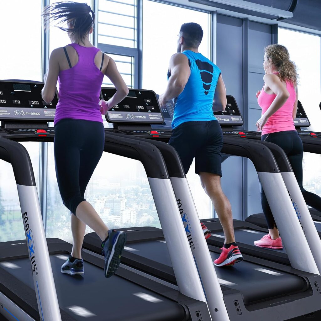 MAXXUS RunMaxx 90 PRO Treadmill - Electric, 22 km/h, 36 Programmes, 160 kg, 16 Incline Levels, 4 HP, Running Surface 155 x 60 cm, App, LCD, Tablet Holder, Treadmill, Exercise Bike for Home, Fitness