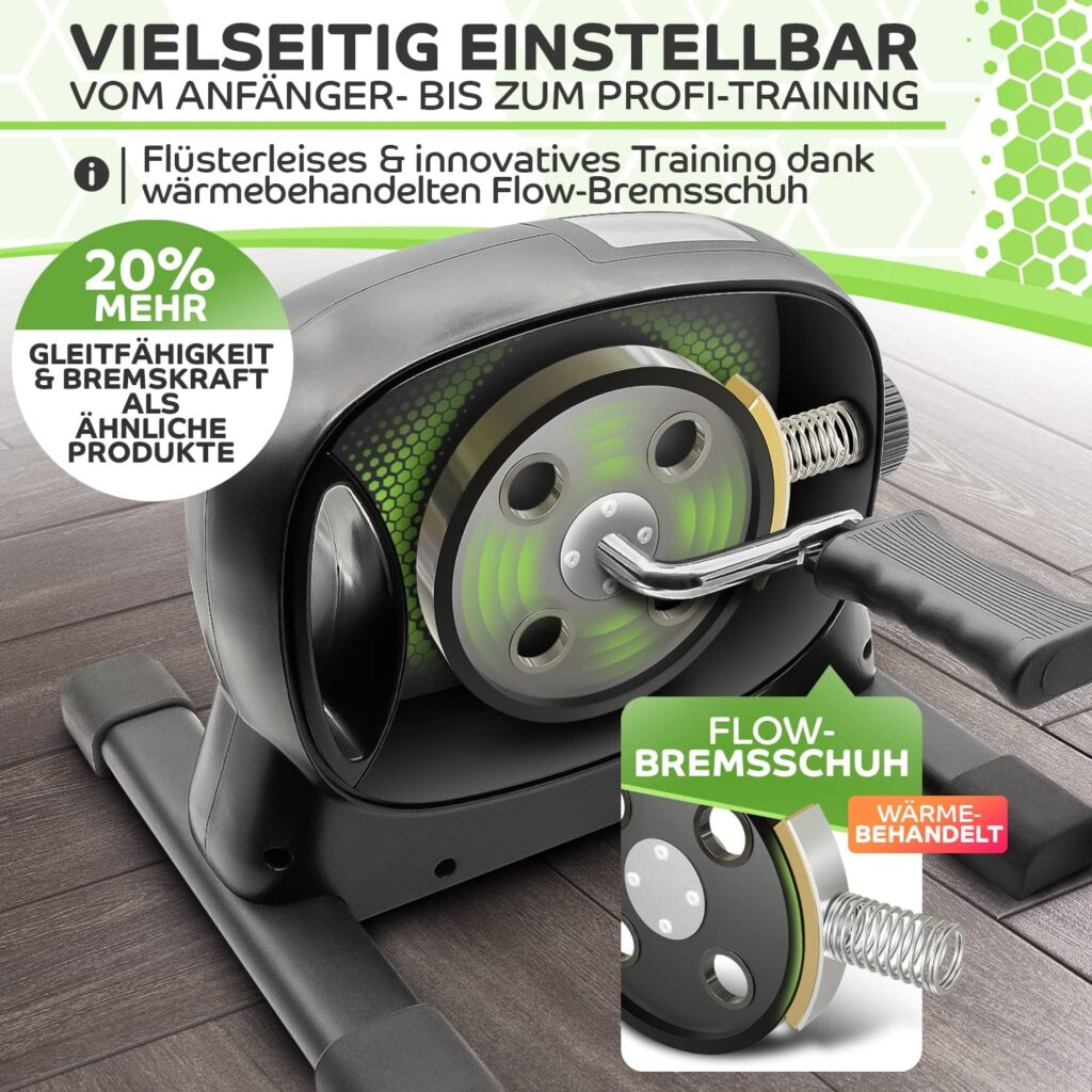 Neu Tretmann Basic Pedal Trainer Set - Extra Stable and Quiet - Includes Attachment Strap - DEKRA Tested - Leg Trainer for Seniors Exercise Bike Mini Bike