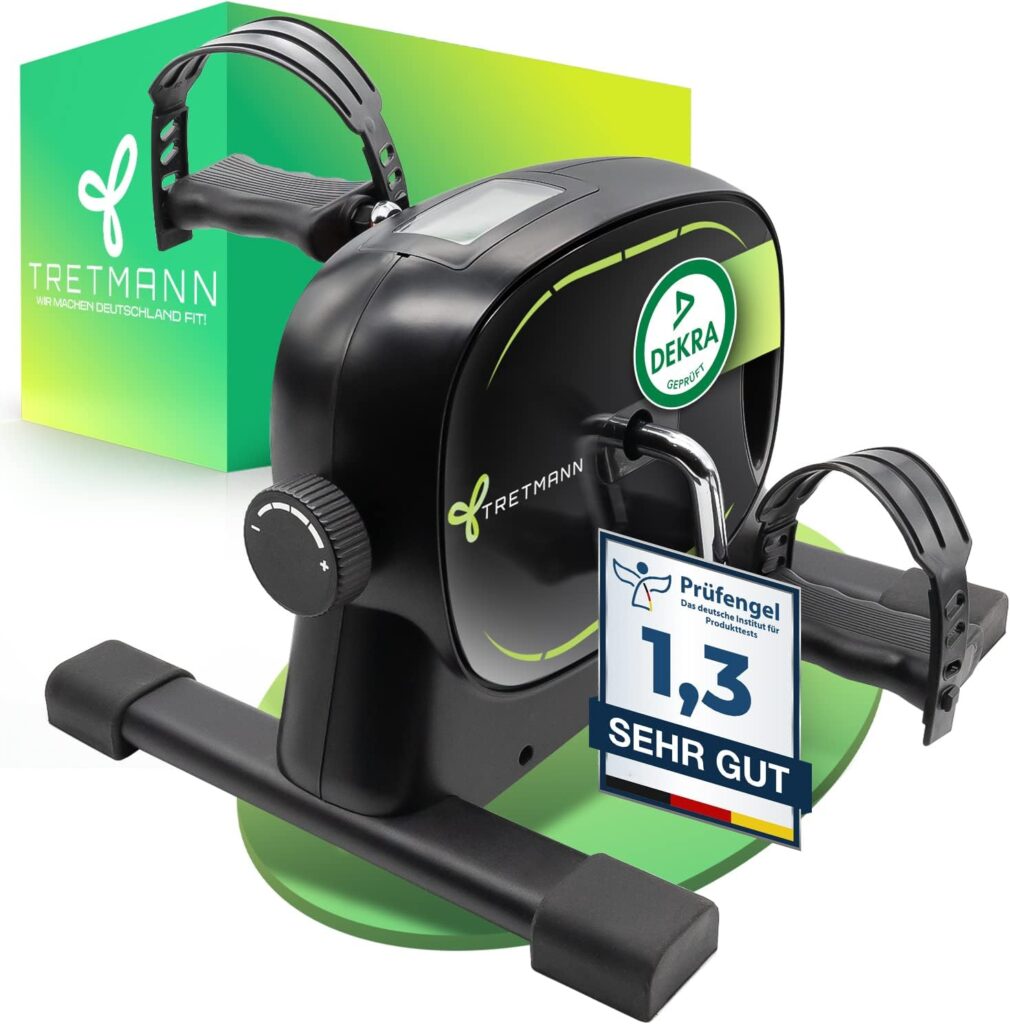 Neu Tretmann Basic Pedal Trainer Set - Extra Stable and Quiet - Includes Attachment Strap - DEKRA Tested - Leg Trainer for Seniors Exercise Bike Mini Bike
