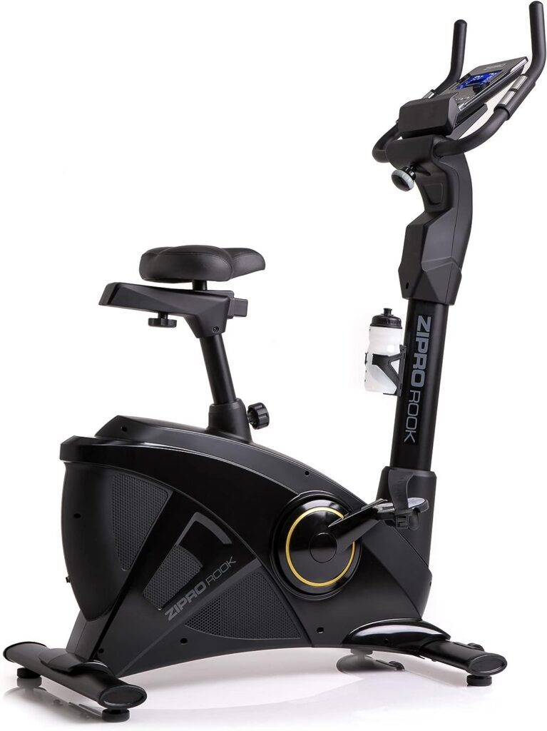 Zipro Rook Gold Heimtrainer Fahrrad für Zuhause Magnet Fahhrad bis 150 kg Magnete Exercise Bike Fitnessbike Fitness Fahrrad Hometrainer Cardio Fahrrad Computer iConsole Fitness Geräte Zuhause